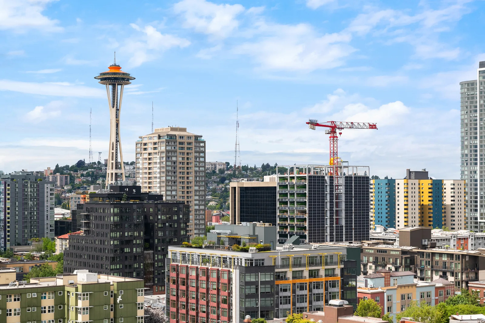 Space Needle and Belltown outlook