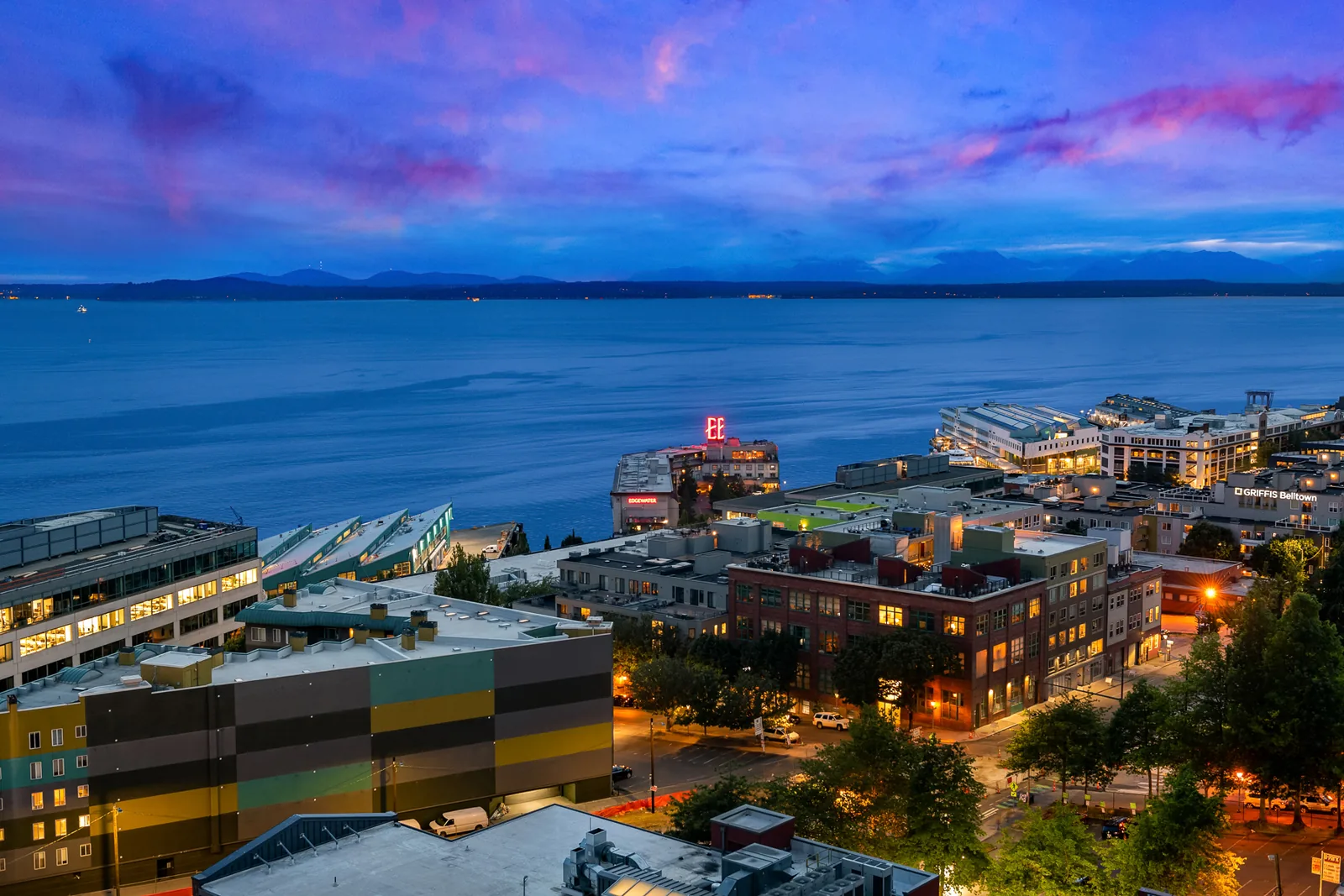 Puget Sound at twilight